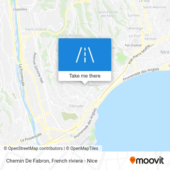 Chemin De Fabron map