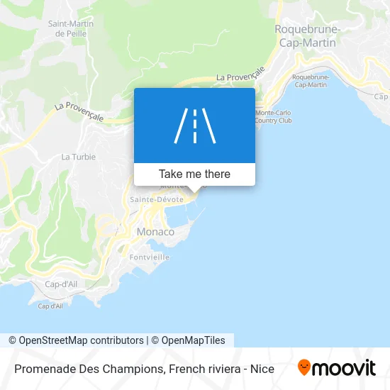 Promenade Des Champions map