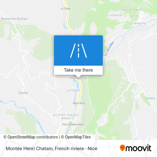 Montée Henri Chatain map