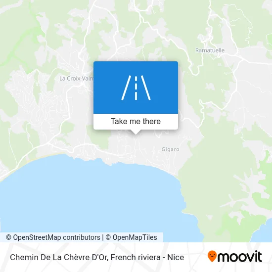 Chemin De La Chèvre D'Or map