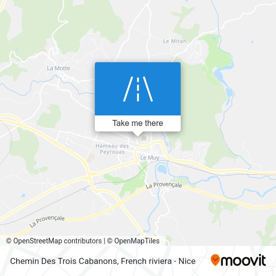 Chemin Des Trois Cabanons map