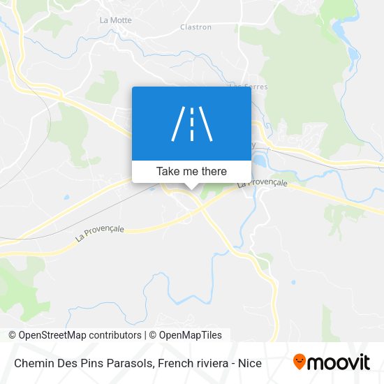 Chemin Des Pins Parasols map