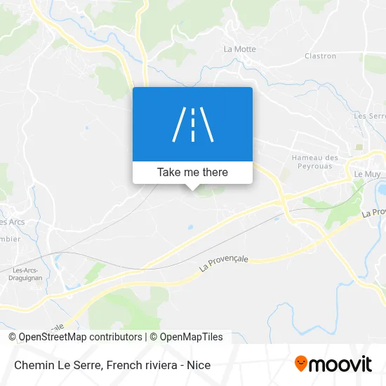 Chemin Le Serre map