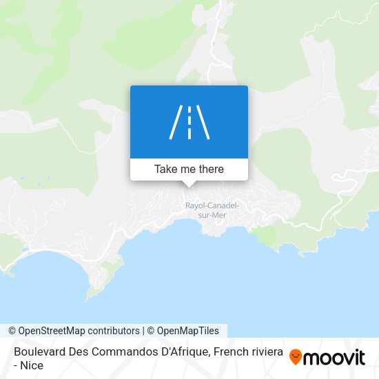 Boulevard Des Commandos D'Afrique map