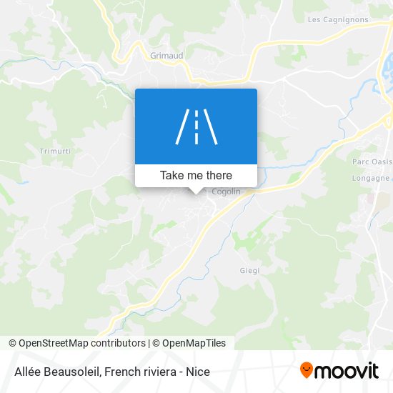 Allée Beausoleil map