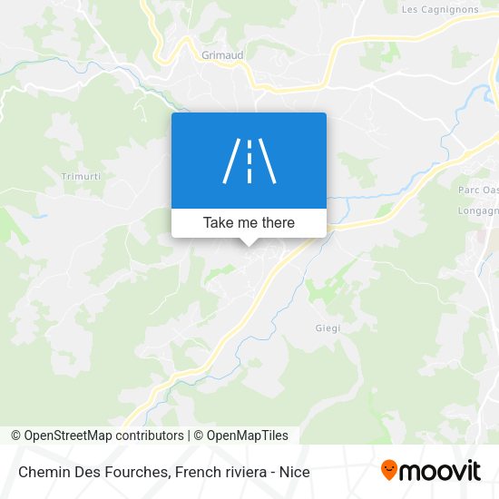 Chemin Des Fourches map