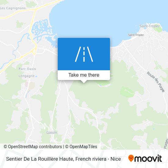 Sentier De La Rouillère Haute map