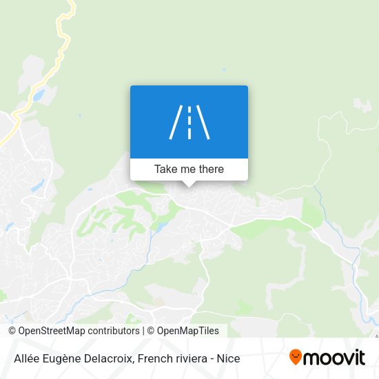 Allée Eugène Delacroix map