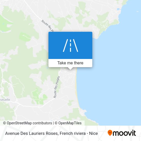 Avenue Des Lauriers Roses map