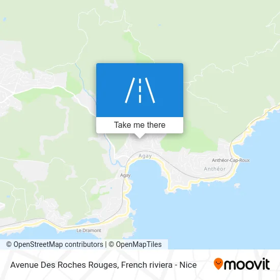 Mapa Avenue Des Roches Rouges