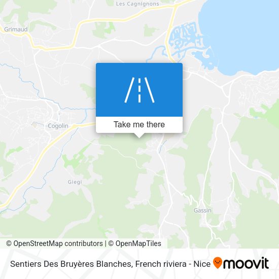 Sentiers Des Bruyères Blanches map