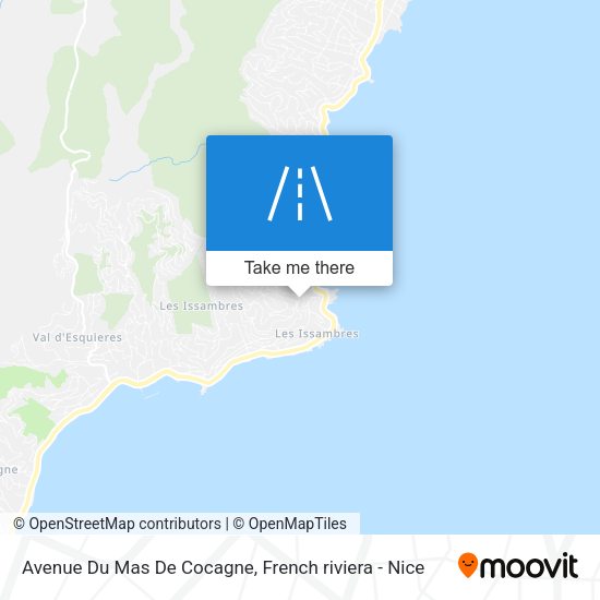 Avenue Du Mas De Cocagne map