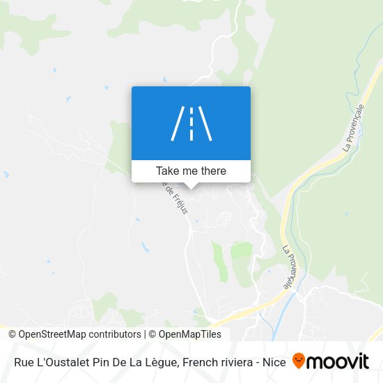 Rue L'Oustalet Pin De La Lègue map