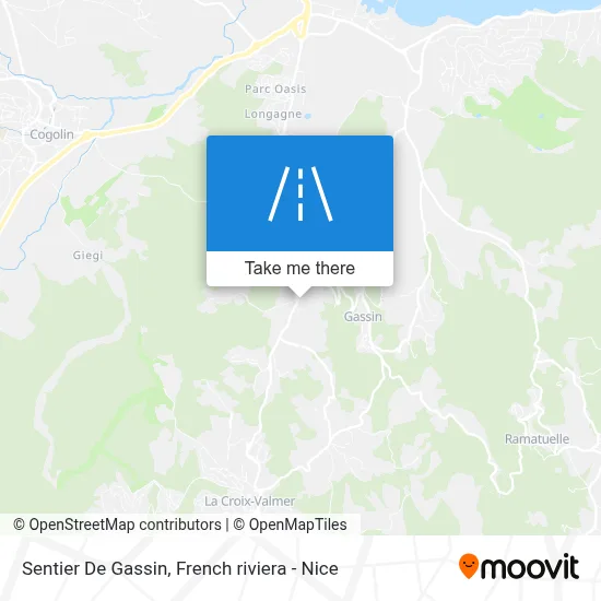 Sentier De Gassin map