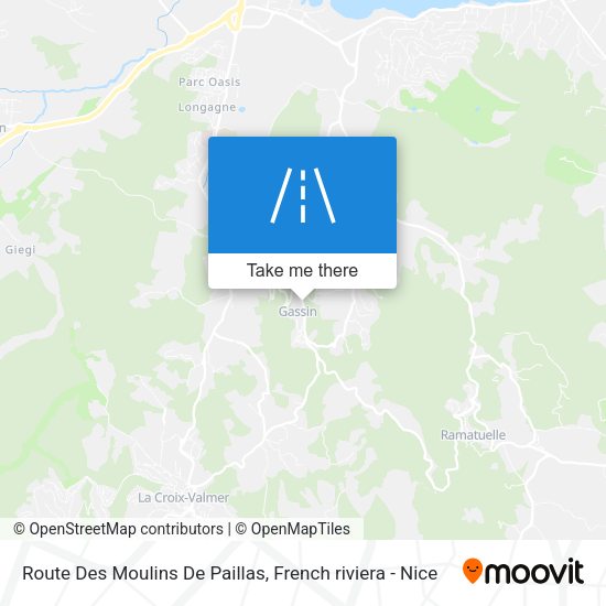 Route Des Moulins De Paillas map