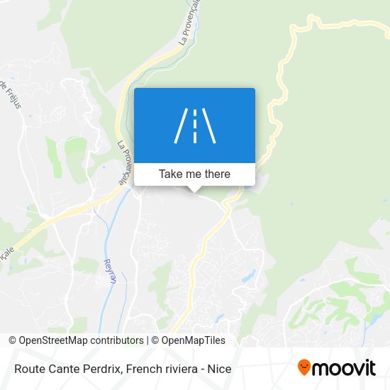 Route Cante Perdrix map