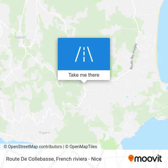 Route De Collebasse map