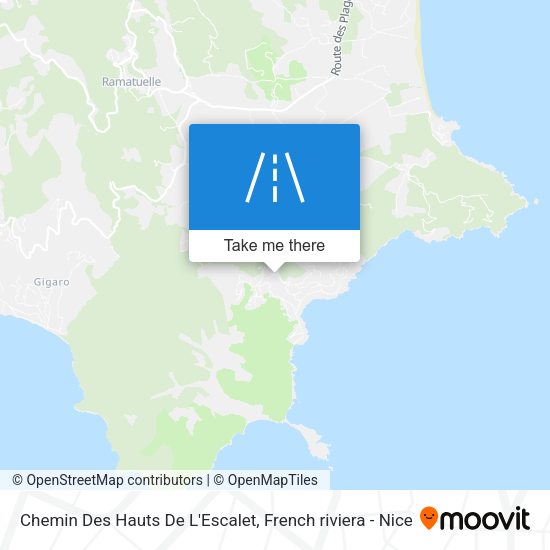 Chemin Des Hauts De L'Escalet map