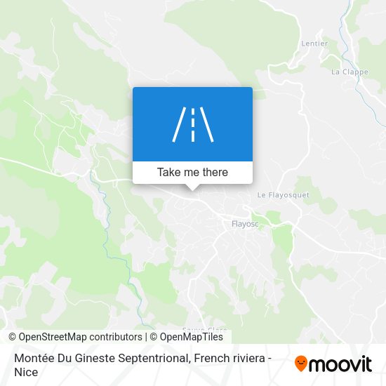 Montée Du Gineste Septentrional map