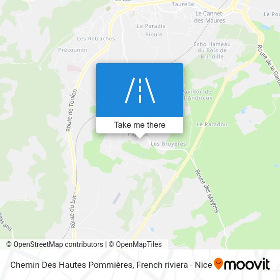 Chemin Des Hautes Pommières map