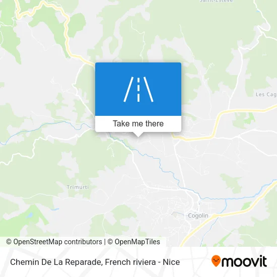 Chemin De La Reparade map