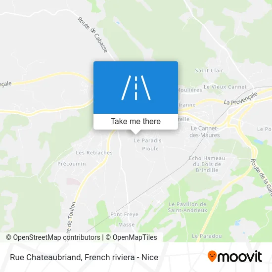 Mapa Rue Chateaubriand