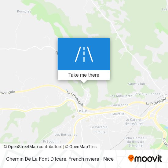 Chemin De La Font D'Icare map