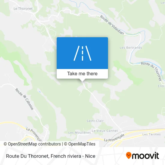 Route Du Thoronet map