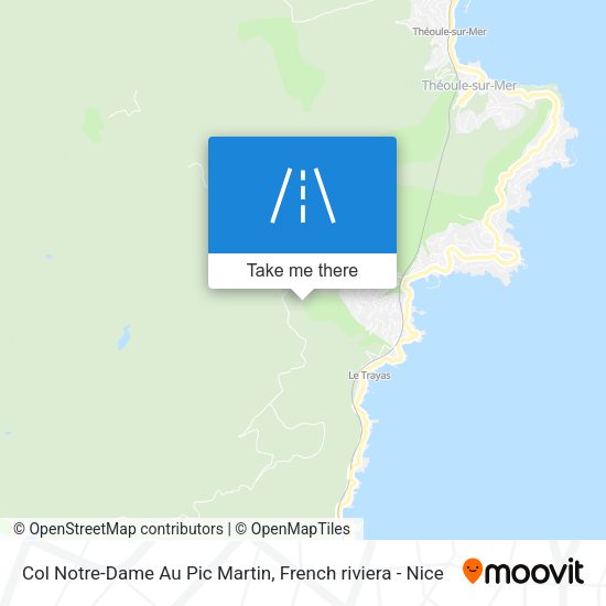 Col Notre-Dame Au Pic Martin map