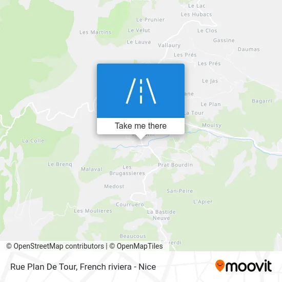 Rue Plan De Tour map