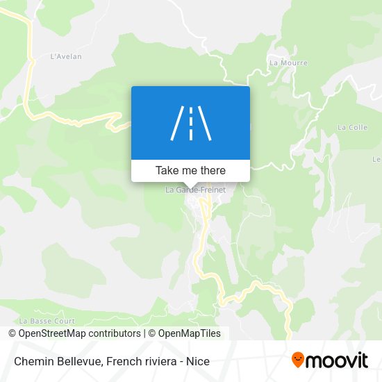 Chemin Bellevue map