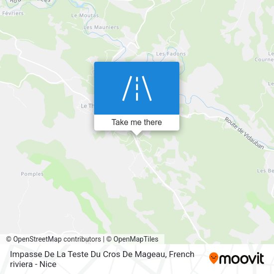 Impasse De La Teste Du Cros De Mageau map