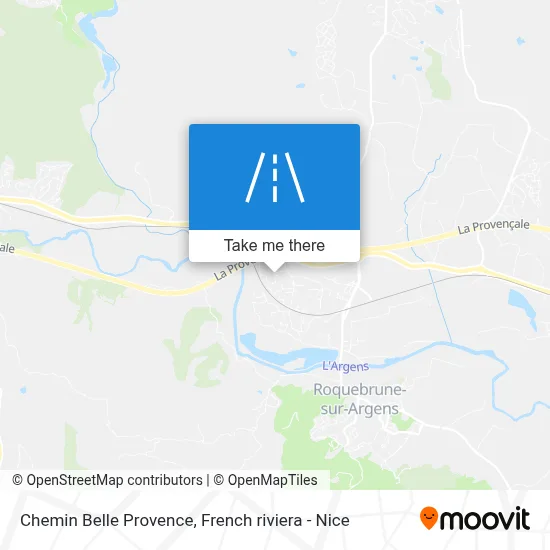 Chemin Belle Provence map
