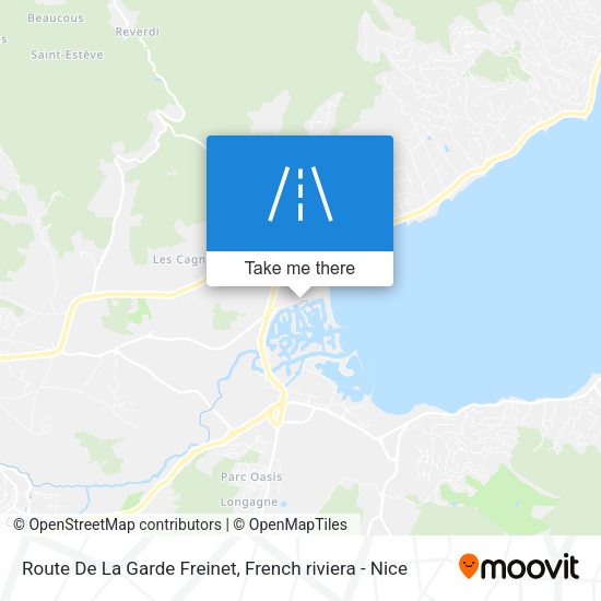 Route De La Garde Freinet map