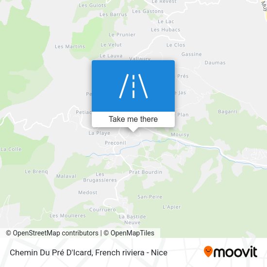 Chemin Du Pré D'Icard map