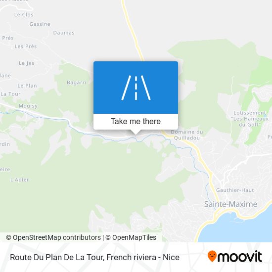 Route Du Plan De La Tour map
