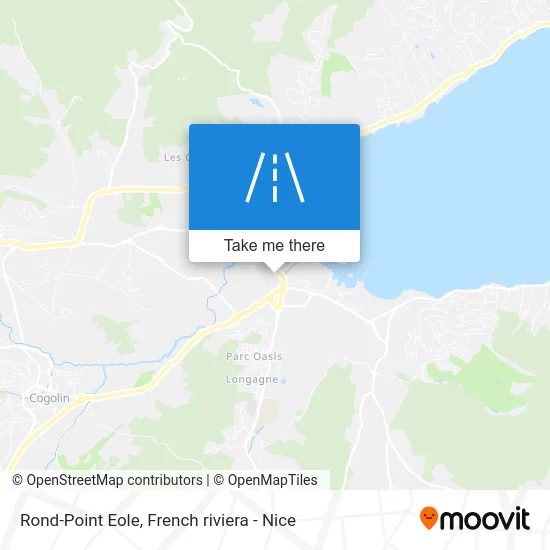 Mapa Rond-Point Eole