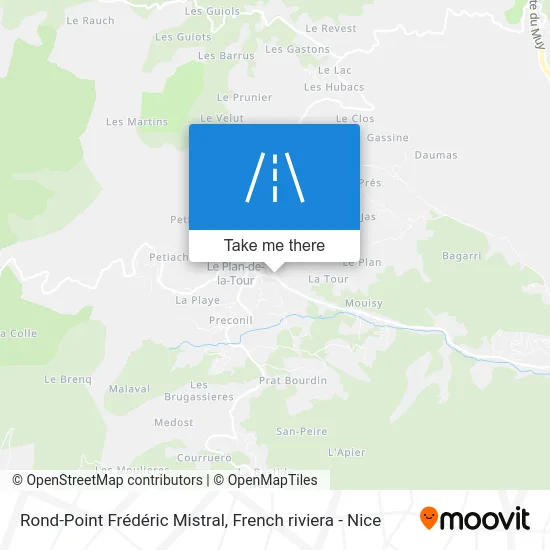 Rond-Point Frédéric Mistral map