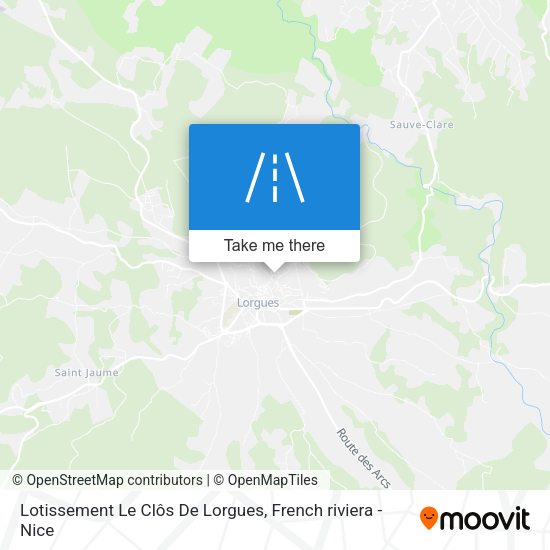 Lotissement Le Clôs De Lorgues map