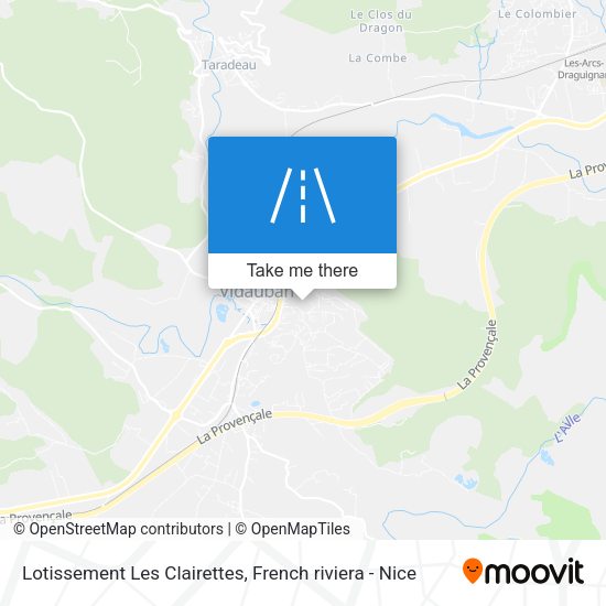 Lotissement Les Clairettes map