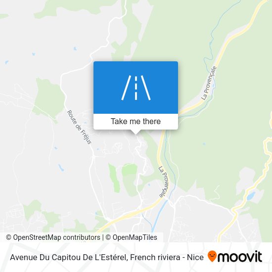 Avenue Du Capitou De L'Estérel map