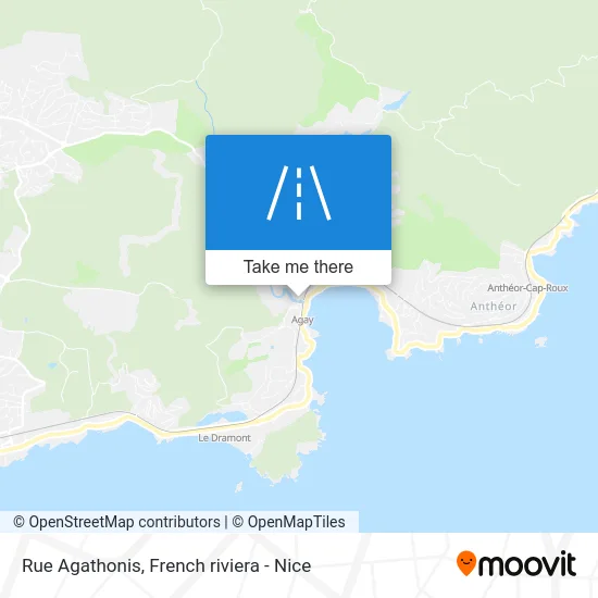 Rue Agathonis map
