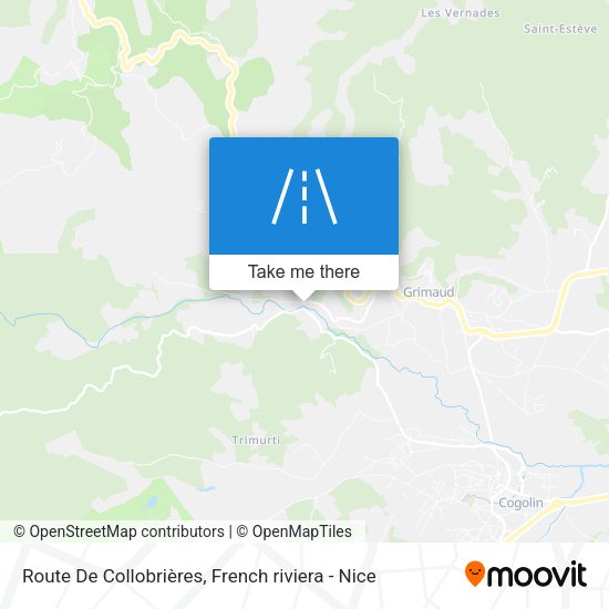 Route De Collobrières map