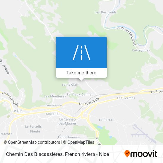 Chemin Des Blacassières map