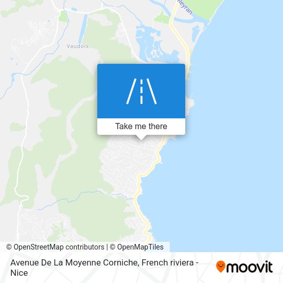 Avenue De La Moyenne Corniche map