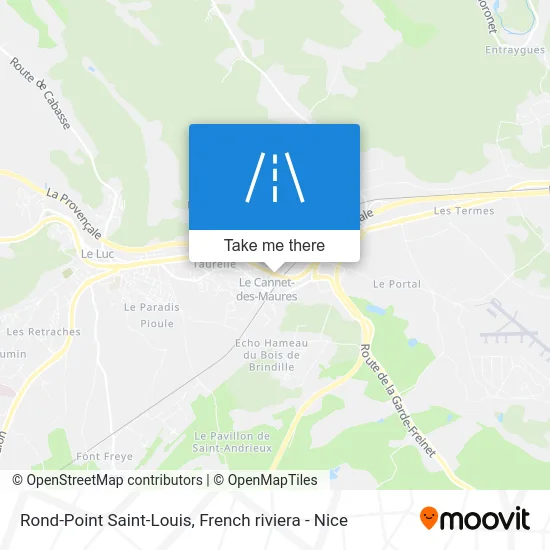 Mapa Rond-Point Saint-Louis