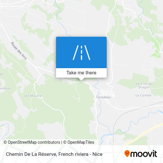 Chemin De La Réserve map