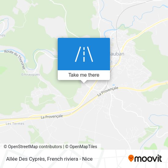 Allée Des Cyprès map