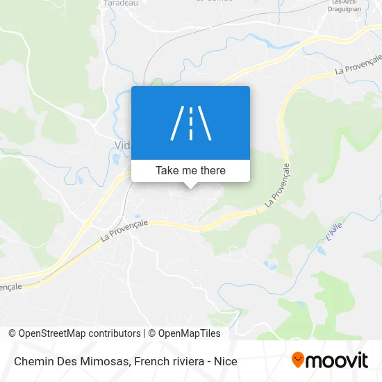 Chemin Des Mimosas map
