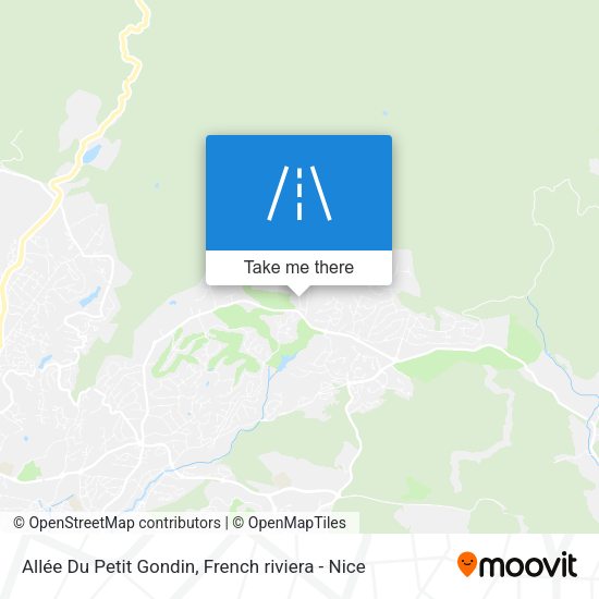 Allée Du Petit Gondin map